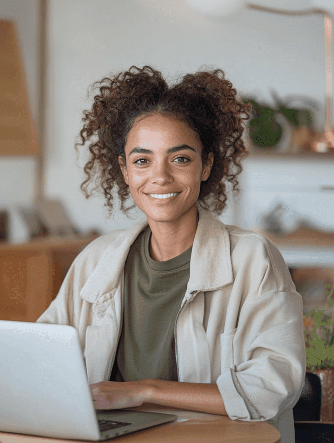 Professional woman with laptop